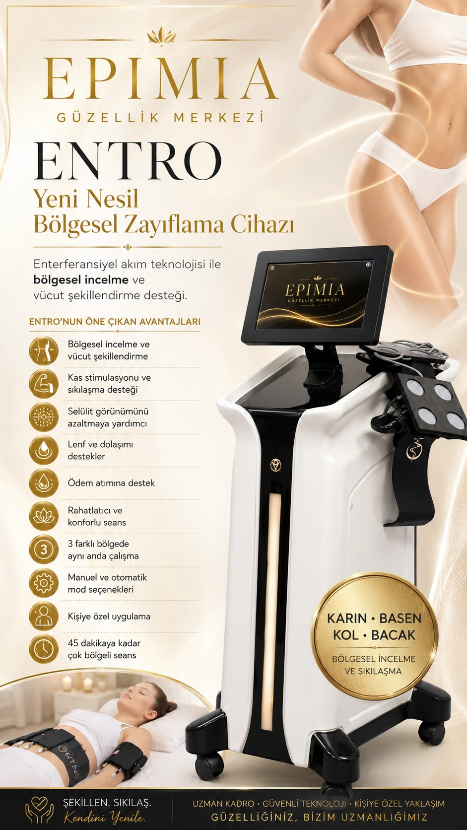 Epimia ENTRO bölgesel zayıflama cihazı