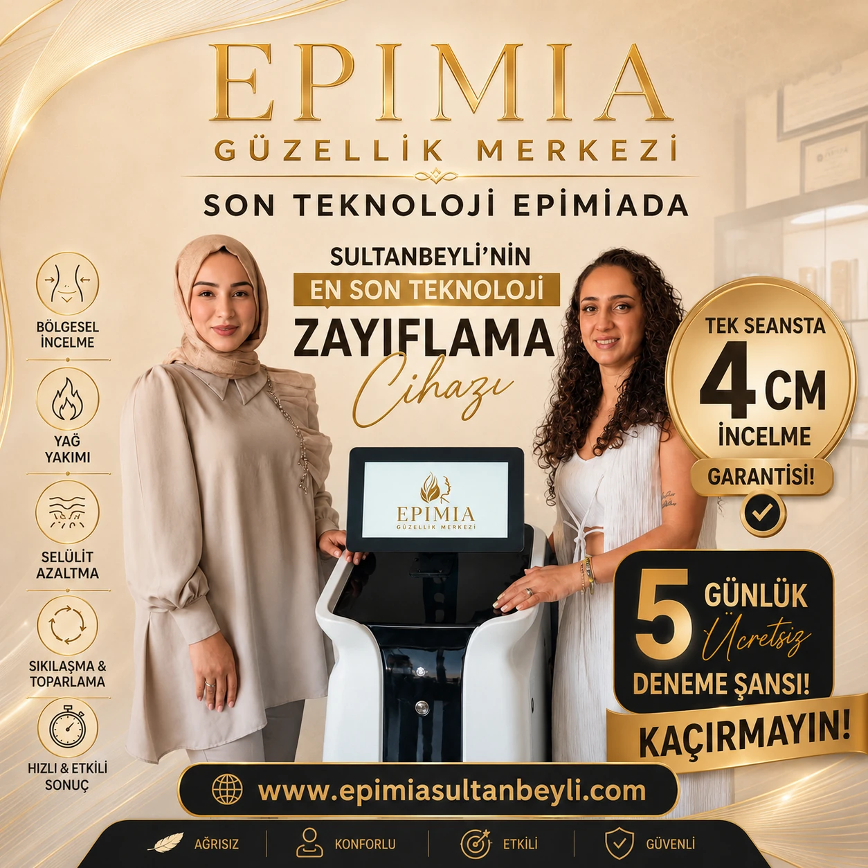 Epimia zayıflama cihazı kampanya görseli